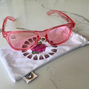Rainbow OPTX • Translucent Rose Colored Glasses • Unisex Sunglasses • Never Worn